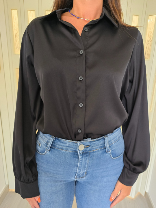 Camicia Satin Black