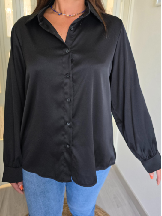 Camicia Satin Black