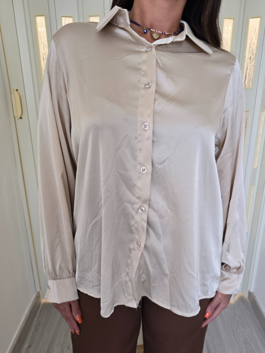 Camicia Satin Cream