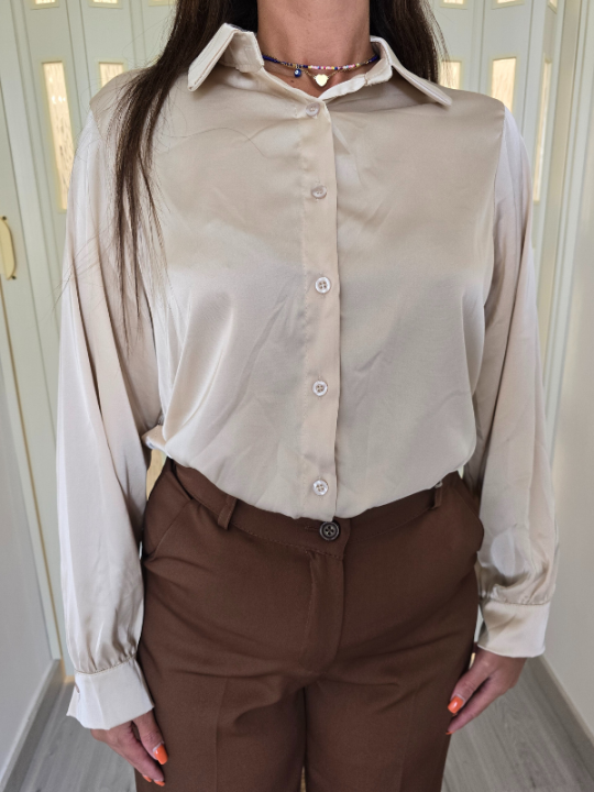 Camicia Satin Cream