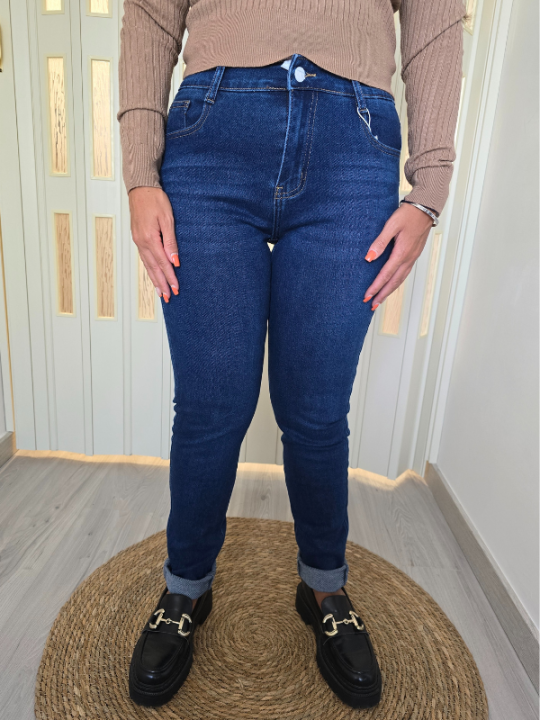 Jeans Skinny Curvy Blu