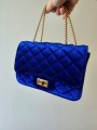 Borsa Velluto Blu Royal