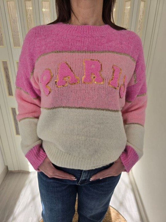 Maglione Paris Pink