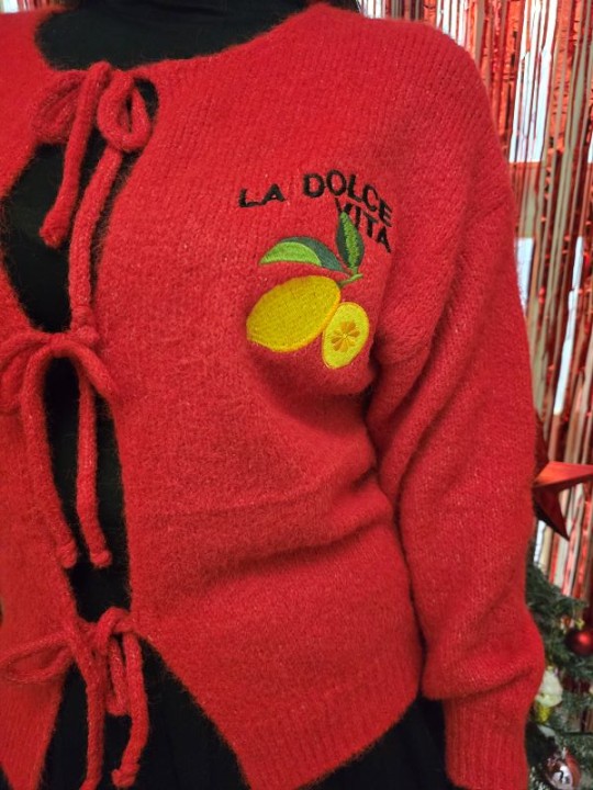 Cardigan La Dolce Vita Red