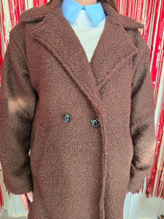 Cappotto Teddy Brown