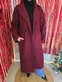 Cappotto Teddy Bordeaux