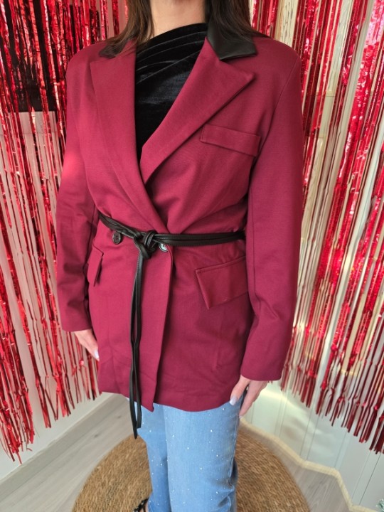 Blazer Bordeaux Doppio Petto