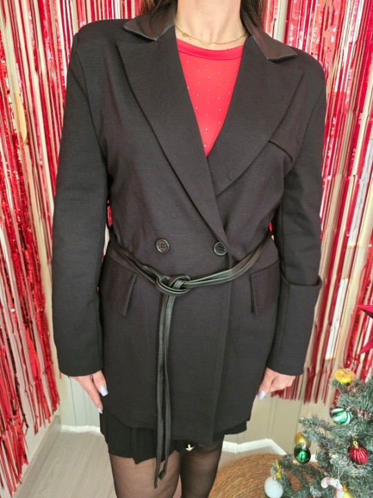 Blazer Nero Doppio Petto