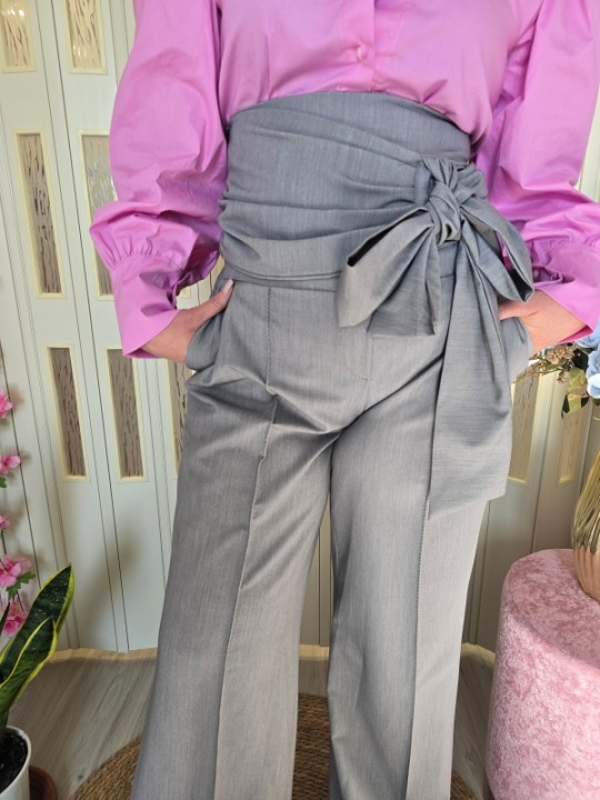 Pantalone Grigio Chic