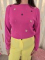 Maglia Rosa Fiorellini