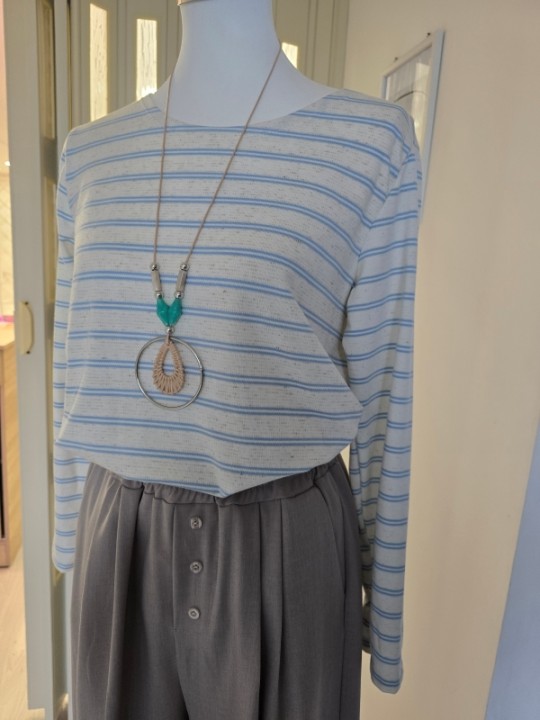 Maglia Righe + Collana