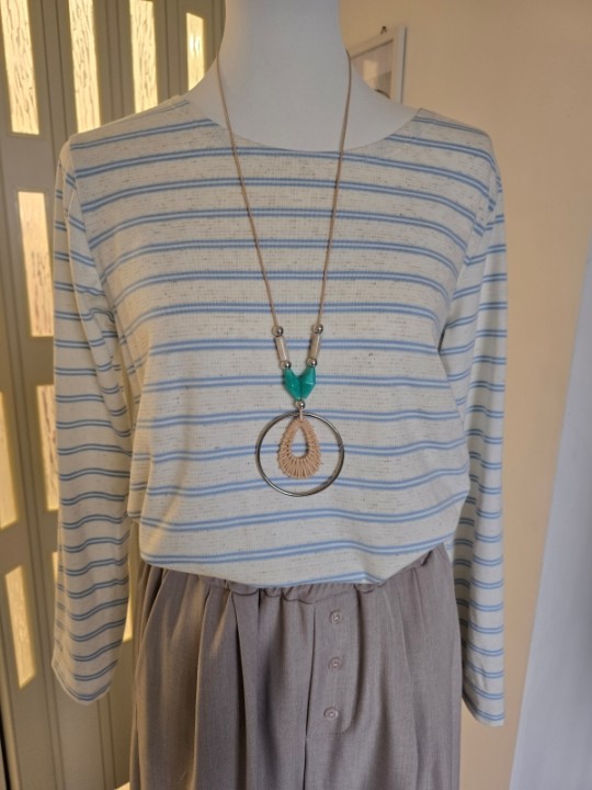 Maglia Righe + Collana