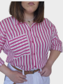 Camicia Righe Fucsia